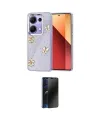 ieg™ Redmi Note 13 Pro 4G Kılıf Yörünge Form - Siyah 3D Antistatik Hayalet Cam Ekran Koruyucu