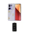 ieg™ Redmi Note 13 Pro 4G Kılıf Yörünge Form - Siyah 6D Antistatik Mat Seramik Hayalet Nano Ekran Koruyucu
