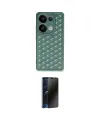 ieg™ Redmi Note 13 Pro 4G Kılıf Zirve Form - Siyah 3D Antistatik Hayalet Cam Ekran Koruyucu