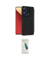 ieg™ Redmi Note 13 Pro 4G Kılıf Zirve Yansıma Serisi - Şeffaf Pasifik Cam Ekran Koruyucu