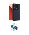 ieg™ Redmi Note 13 Pro 4G Kılıf Zirve Yansıma Serisi - Siyah 3D Antistatik Cam Ekran Koruyucu