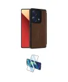 ieg™ Redmi Note 13 Pro 4G Kılıf Zirve Yansıma Serisi - Siyah 3D Antistatik Cam Ekran Koruyucu