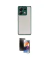 ieg™ Redmi Note 13 Pro 5G Kılıf Ahenk Çizgi Serisi - Siyah 3D Antistatik Mat Seramik Nano Ekran Koruyucu