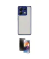 ieg™ Redmi Note 13 Pro 5G Kılıf Ahenk Çizgi Serisi - Siyah 3D Antistatik Mat Seramik Nano Ekran Koruyucu