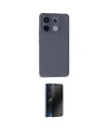 ieg™ Redmi Note 13 Pro 5G Kılıf Ahenk Serisi - Siyah 3D Antistatik Hayalet Cam Ekran Koruyucu