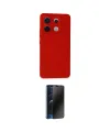 ieg™ Redmi Note 13 Pro 5G Kılıf Ahenk Serisi - Siyah 3D Antistatik Hayalet Cam Ekran Koruyucu