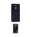 ieg™ Redmi Note 13 Pro 5G Kılıf Ahenk Serisi - Siyah 3D Antistatik Hayalet Cam Ekran Koruyucu