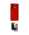 ieg™ Redmi Note 13 Pro 5G Kılıf Ahenk Serisi - Siyah 3D Antistatik Mat Seramik Nano Ekran Koruyucu