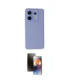 ieg™ Redmi Note 13 Pro 5G Kılıf Ahenk Serisi - Siyah 3D Antistatik Mat Seramik Nano Ekran Koruyucu