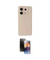 ieg™ Redmi Note 13 Pro 5G Kılıf Ahenk Serisi - Siyah 3D Antistatik Mat Seramik Nano Ekran Koruyucu