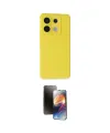 ieg™ Redmi Note 13 Pro 5G Kılıf Ahenk Serisi - Siyah 3D Antistatik Mat Seramik Nano Ekran Koruyucu