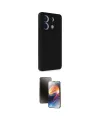 ieg™ Redmi Note 13 Pro 5G Kılıf Akış Asil Koleksiyonu - Siyah 3D Antistatik Mat Seramik Nano Ekran Koruyucu