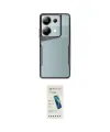 ieg™ Redmi Note 13 Pro 5G Kılıf Akış Çizgi Koleksiyonu - Şeffaf Pasifik Cam Ekran Koruyucu