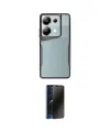 ieg™ Redmi Note 13 Pro 5G Kılıf Akış Çizgi Koleksiyonu - Siyah 3D Antistatik Hayalet Cam Ekran Koruyucu