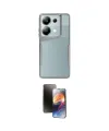 ieg™ Redmi Note 13 Pro 5G Kılıf Akış Çizgi Koleksiyonu - Siyah 3D Antistatik Mat Seramik Nano Ekran Koruyucu