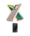 ieg™ Redmi Note 13 Pro 5G Kılıf Atlas Form - Siyah 3D Antistatik Hayalet Cam Ekran Koruyucu