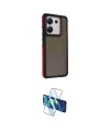 ieg™ Redmi Note 13 Pro 5G Kılıf Eksen Işık - Siyah 3D Antistatik Cam Ekran Koruyucu