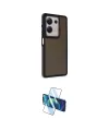 ieg™ Redmi Note 13 Pro 5G Kılıf Eksen Işık - Siyah 3D Antistatik Cam Ekran Koruyucu