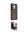 ieg™ Redmi Note 13 Pro 5G Kılıf Eksen Işık - Siyah 3D Antistatik Mat Seramik Nano Ekran Koruyucu