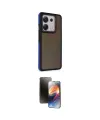 ieg™ Redmi Note 13 Pro 5G Kılıf Eksen Işık - Siyah 3D Antistatik Mat Seramik Nano Ekran Koruyucu