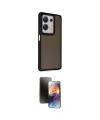 ieg™ Redmi Note 13 Pro 5G Kılıf Eksen Işık - Siyah 3D Antistatik Mat Seramik Nano Ekran Koruyucu