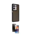 ieg™ Redmi Note 13 Pro 5G Kılıf Eksen Işık - Siyah 3D Antistatik Mat Seramik Nano Ekran Koruyucu