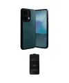 ieg™ Redmi Note 13 Pro 5G Kılıf Kıvılcım Işık Serisi - Siyah 6D Antistatik Mat Seramik Hayalet Nano Ekran Koruyucu
