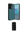 ieg™ Redmi Note 13 Pro 5G Kılıf Kıvılcım Işık Serisi - Siyah 6D Antistatik Mat Seramik Hayalet Nano Ekran Koruyucu