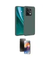 ieg™ Redmi Note 13 Pro 5G Kılıf Kozmos Yansıma Özel Seri - Siyah 3D Antistatik Mat Seramik Nano Ekran Koruyucu