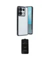 ieg™ Redmi Note 13 Pro 5G Kılıf Vadi Minimal - Siyah 6D Antistatik Mat Seramik Hayalet Nano Ekran Koruyucu