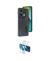 ieg™ Redmi Note 13 Pro 5G Kılıf Yörünge Işık Serisi - Siyah 3D Antistatik Cam Ekran Koruyucu