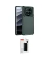 ieg™ Redmi Note 14 Pro Plus Kılıf Eksen Form Prime - Siyah Hayalet Polymer Nano Ekran Koruyucu