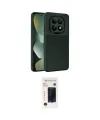 ieg™ Redmi Note 15 Pro 5G Kılıf Eksen Form Prime - Siyah 3D Antistatik Hayalet Cam Ekran Koruyucu