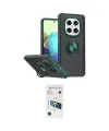 ieg™ Redmi Note 15 Pro 5G Kılıf Yörünge Çizgi - Siyah 3D Antistatik Cam Ekran Koruyucu