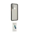 ieg™ Redmi Note 8 Kılıf Ahenk Çizgi Serisi - Şeffaf Pasifik Cam Ekran Koruyucu