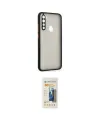 ieg™ Redmi Note 8 Kılıf Ahenk Çizgi Serisi - Siyah 6D Mat Seramik Hayalet Nano Ekran Koruyucu