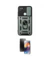 ieg™ Redmi Note 8 Kılıf Ahenk Klasik - Siyah 3D Antistatik Mat Seramik Nano Ekran Koruyucu