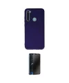 ieg™ Redmi Note 8 Kılıf Ahenk Serisi - Siyah 3D Antistatik Hayalet Cam Ekran Koruyucu