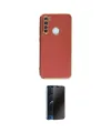 ieg™ Redmi Note 8 Kılıf Yankı Serisi - Siyah 3D Antistatik Hayalet Cam Ekran Koruyucu