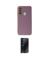 ieg™ Redmi Note 8 Kılıf Yankı Serisi - Siyah 3D Antistatik Hayalet Cam Ekran Koruyucu