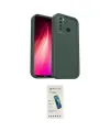 ieg™ Redmi Note 8 Kılıf Yankı Yansıma Özel Seri - Şeffaf Pasifik Cam Ekran Koruyucu