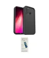 ieg™ Redmi Note 8 Kılıf Yankı Yansıma Özel Seri - Şeffaf Pasifik Cam Ekran Koruyucu