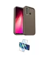 ieg™ Redmi Note 8 Kılıf Yankı Yansıma Özel Seri - Siyah 3D Antistatik Cam Ekran Koruyucu
