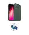 ieg™ Redmi Note 8 Kılıf Yankı Yansıma Özel Seri - Siyah 3D Antistatik Cam Ekran Koruyucu