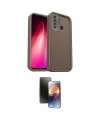ieg™ Redmi Note 8 Kılıf Yankı Yansıma Özel Seri - Siyah 3D Antistatik Mat Seramik Nano Ekran Koruyucu