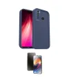 ieg™ Redmi Note 8 Kılıf Yankı Yansıma Özel Seri - Siyah 3D Antistatik Mat Seramik Nano Ekran Koruyucu