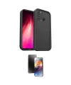 ieg™ Redmi Note 8 Kılıf Yankı Yansıma Özel Seri - Siyah 3D Antistatik Mat Seramik Nano Ekran Koruyucu