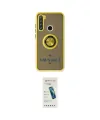 ieg™ Redmi Note 8 Kılıf Yörünge Çizgi - Şeffaf Pasifik Cam Ekran Koruyucu