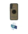 ieg™ Redmi Note 8 Kılıf Yörünge Çizgi - Siyah 3D Antistatik Cam Ekran Koruyucu