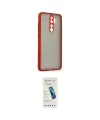 ieg™ Redmi Note 8 Pro Kılıf Ahenk Çizgi Serisi - Şeffaf Pasifik Cam Ekran Koruyucu